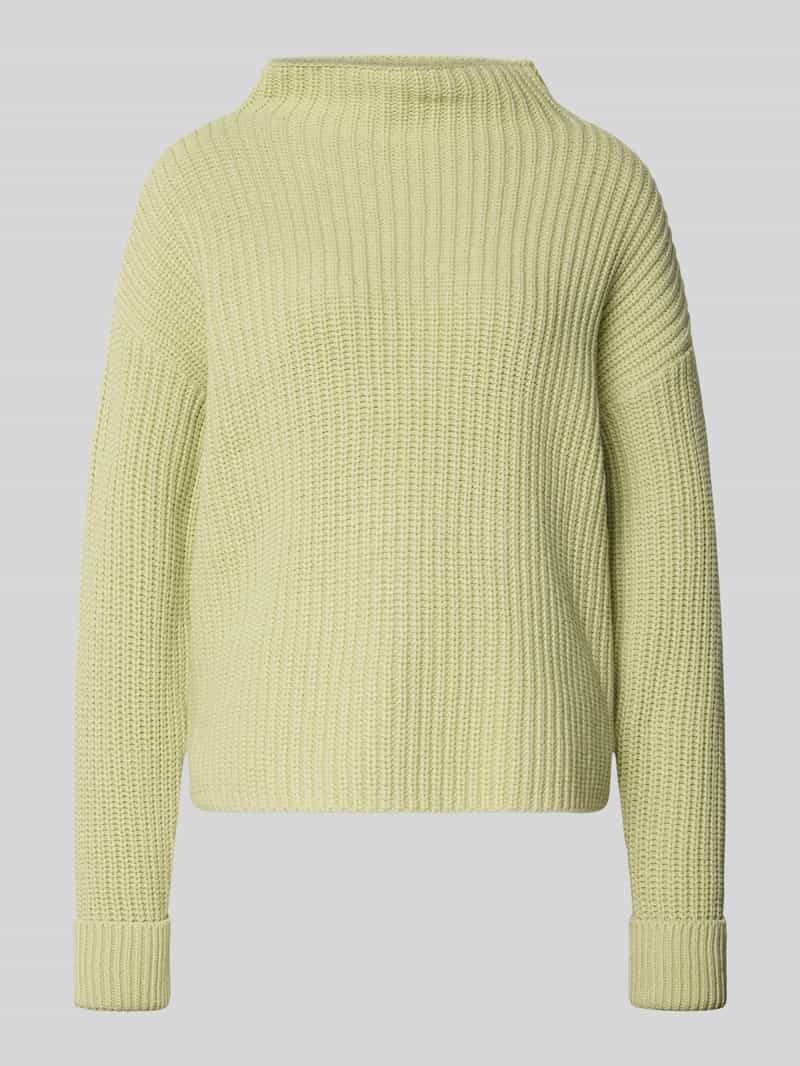 Selected Femme Regular fit pullover met turtleneck van katoenmix model 'SELMA'