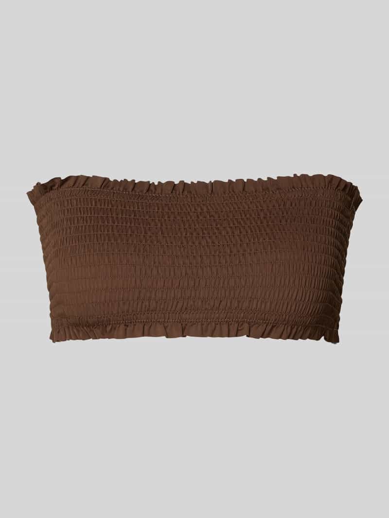 Bandeau-top met smokdetails model 'SKIN LOBSTER'
