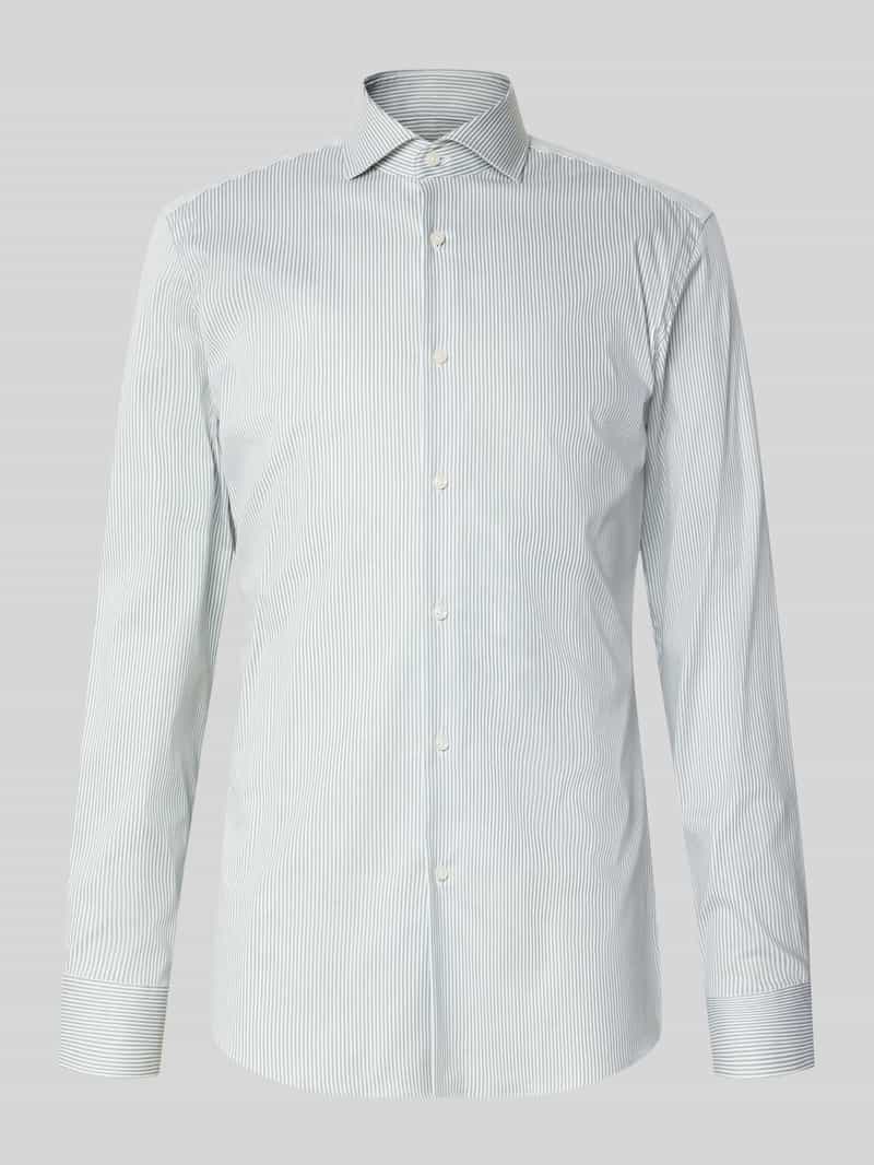 Boss Slim fit zakelijk overhemd van katoenmix model 'HANK'