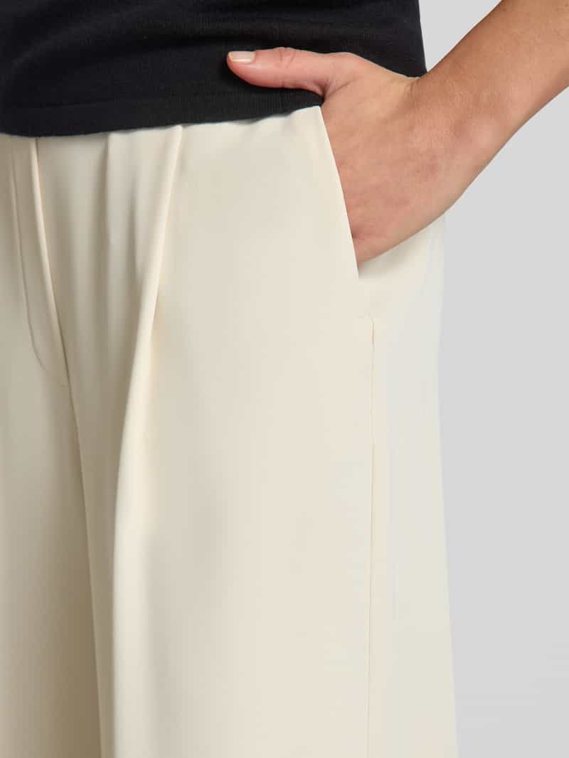 Jake*s Collection Wide leg culotte met bandplooien
