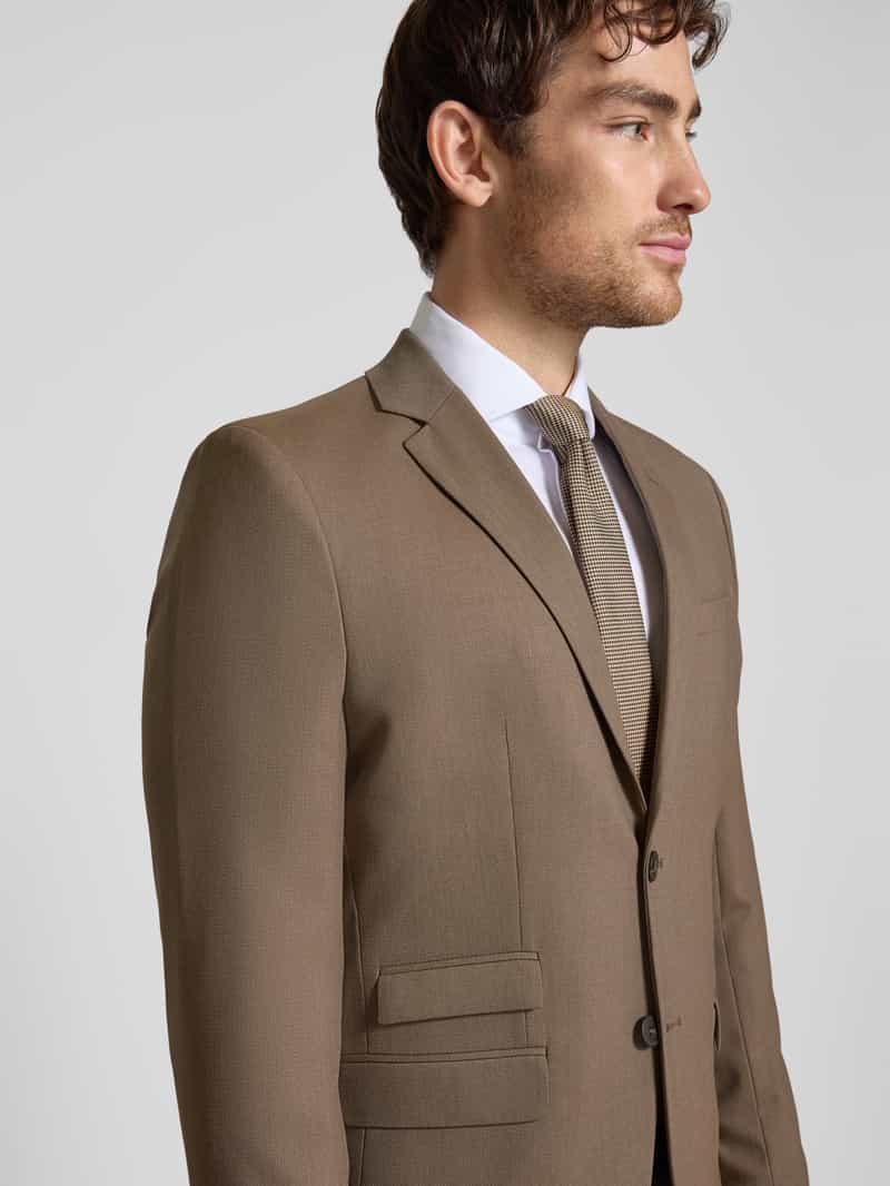 Selected Homme Slim fit 2-knoops colbert met klepzakken model 'NEIL'