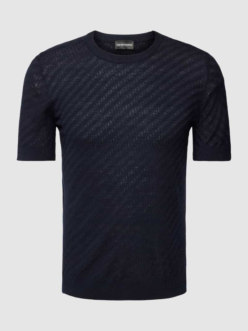 Emporio Armani T-shirt met structuurmotief