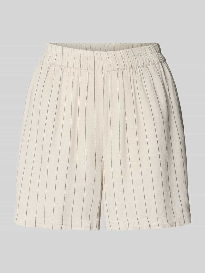 Pieces Regular fit korte broek met all-over motief model 'PIA'