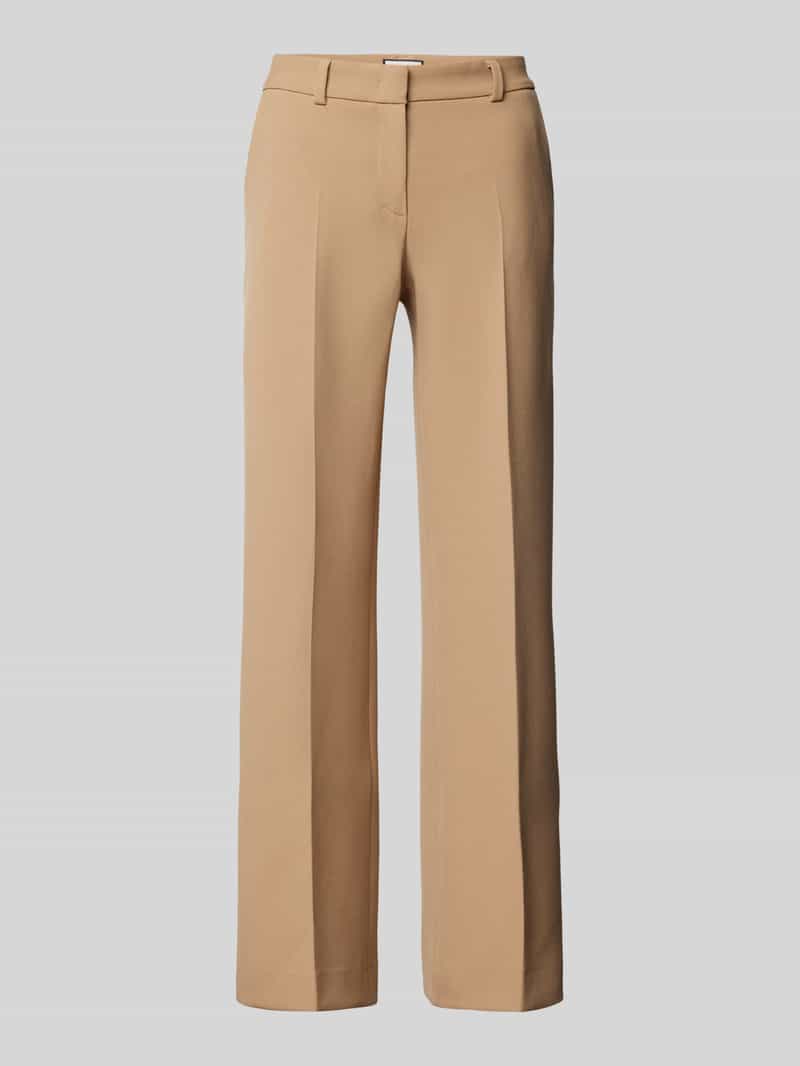 SEDUCTIVE Straight leg stoffen broek met persplooien model 'LUCA'