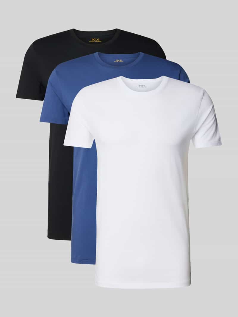 Polo Ralph Lauren Underwear T-shirt met geribde ronde hals in een set van 3 stuks