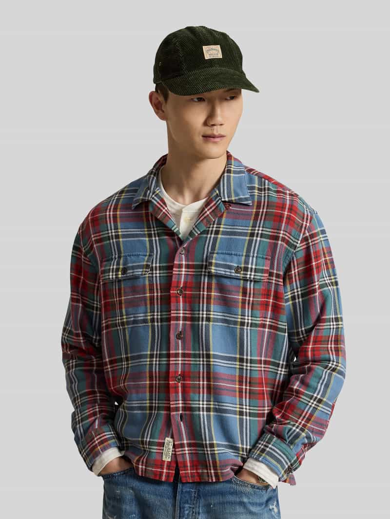 Polo Ralph Lauren Regular fit flanel overhemd met borstzakken
