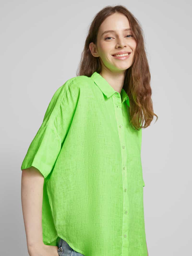 Emily Van den Bergh Linnen blouse in effen design