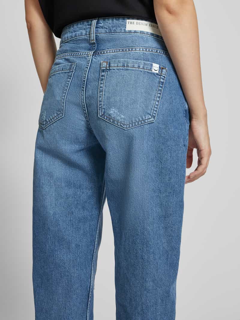 Smith and Soul Baggy fit jeans in een destroyed-look