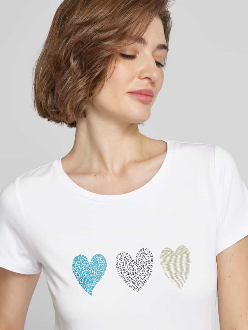 MORE & MORE T-shirt met motiefprint