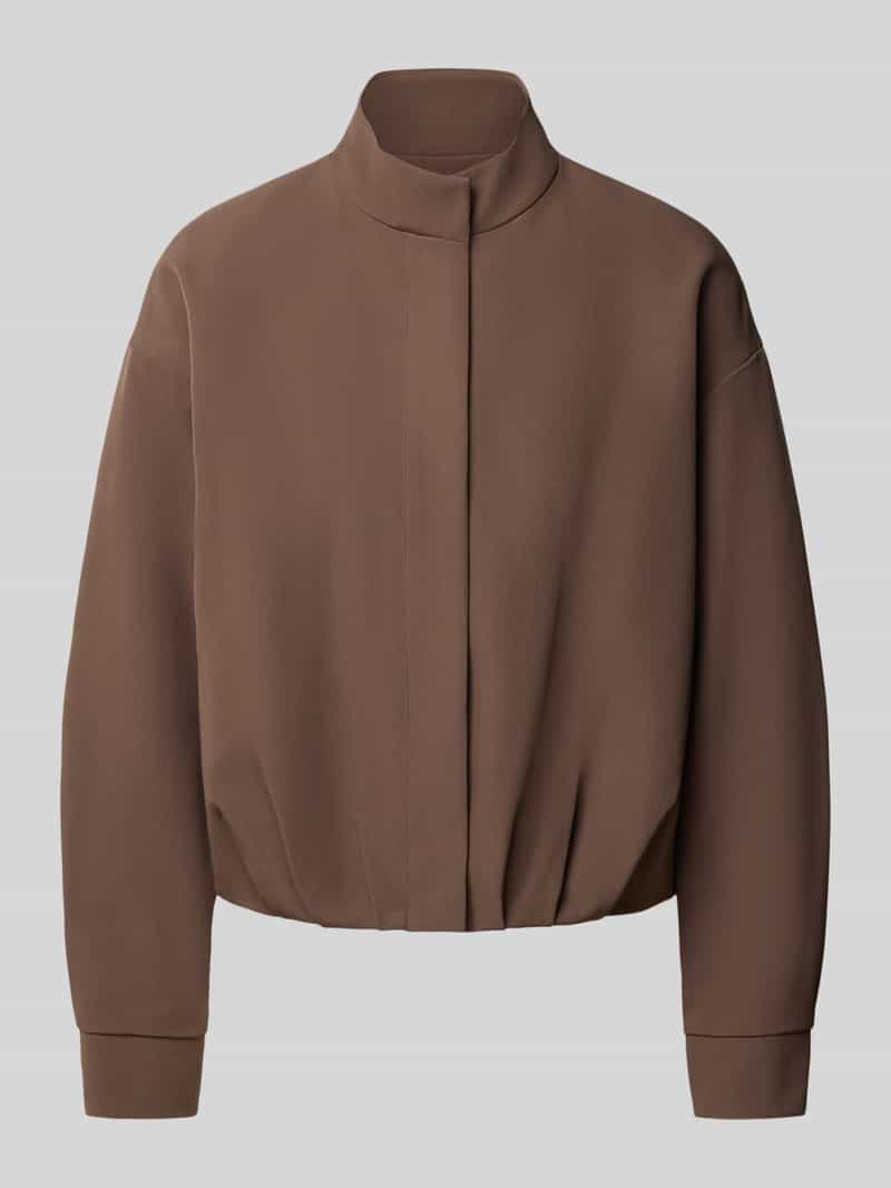Jake*s Collection Regular fit bomberjack met verdekte knoopsluiting