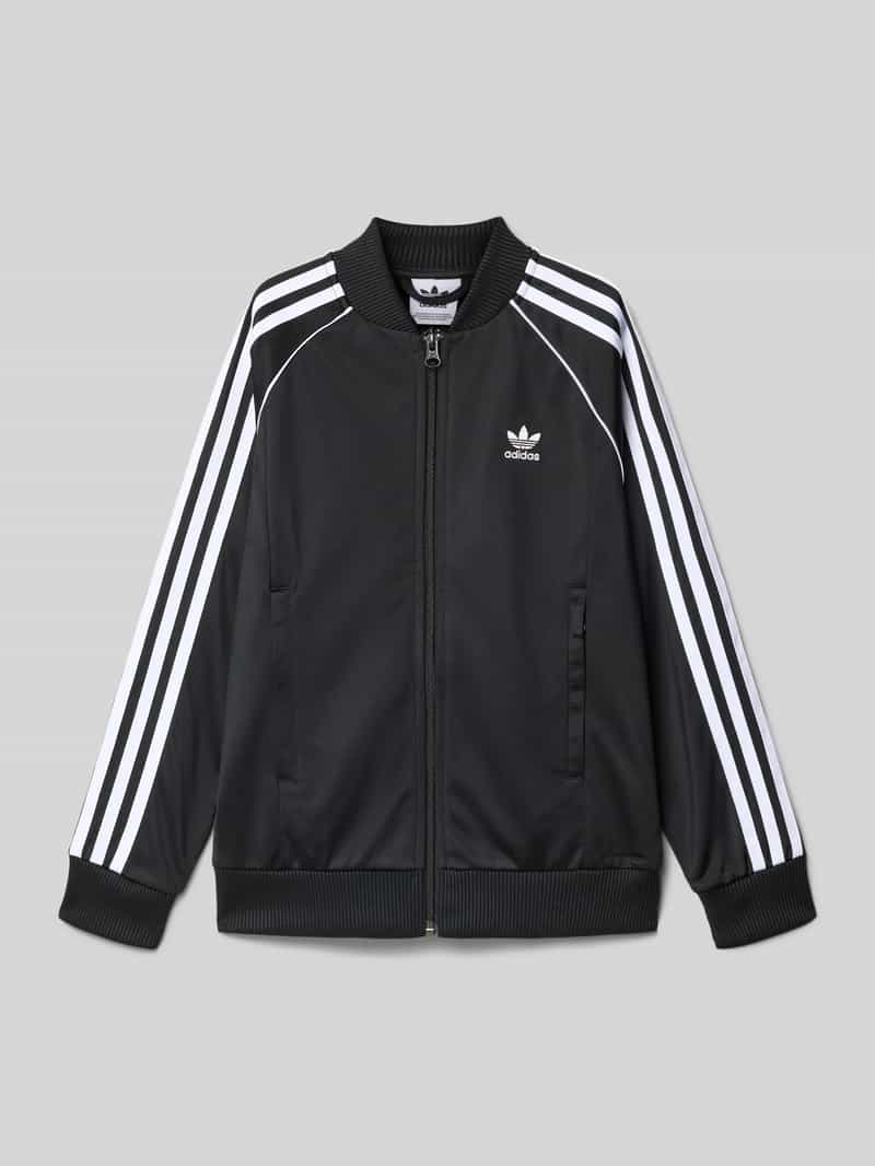 adidas Originals Regular fit sweatjack met logostitching model 'Track'