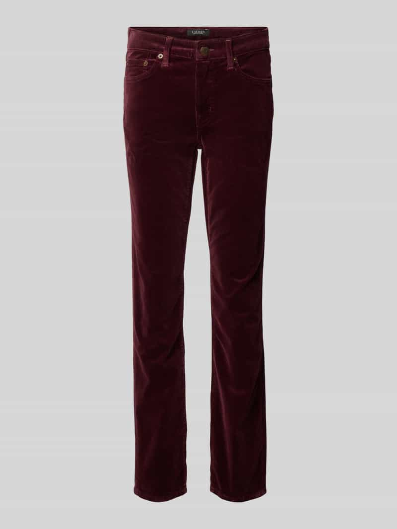 Lauren Ralph Lauren Straight leg corduroy broek in 5-pocketmodel