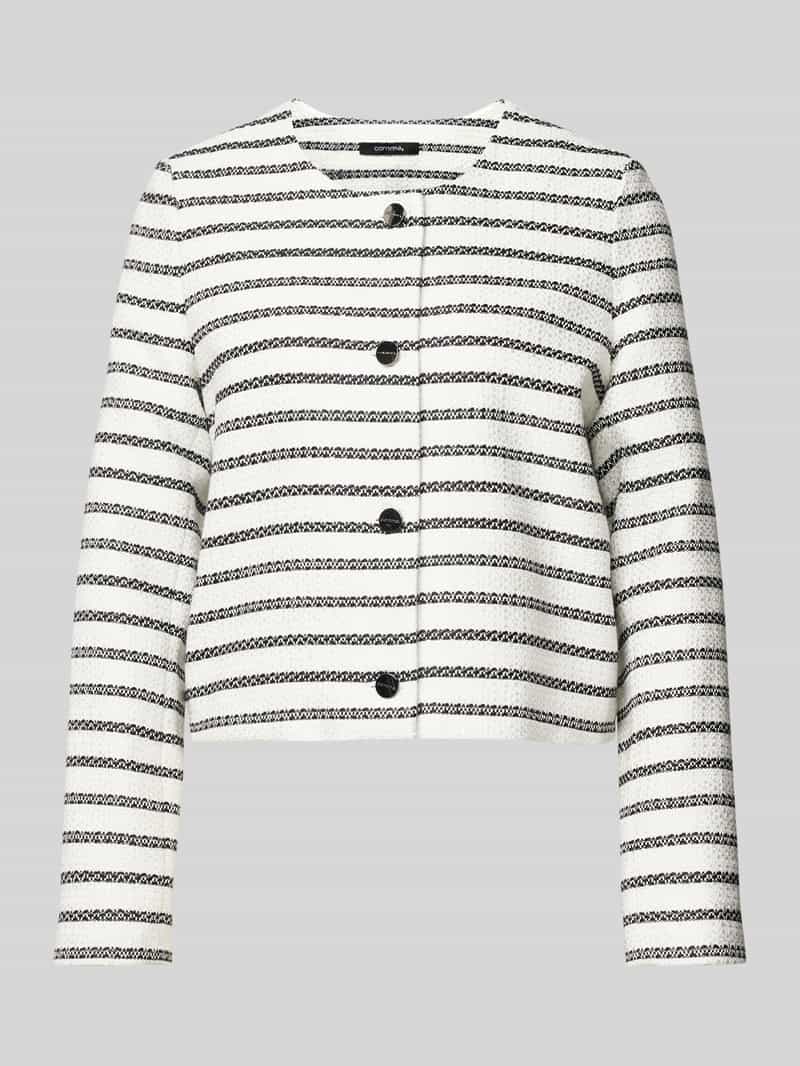 comma Blazer met doorknoopsluiting