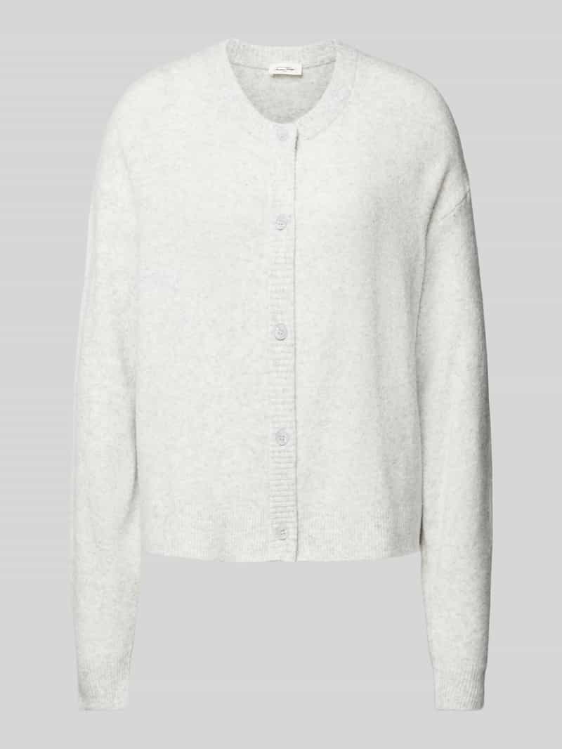 American vintage Oversized gebreid jack met knoopsluiting model 'DAMSVILLE'