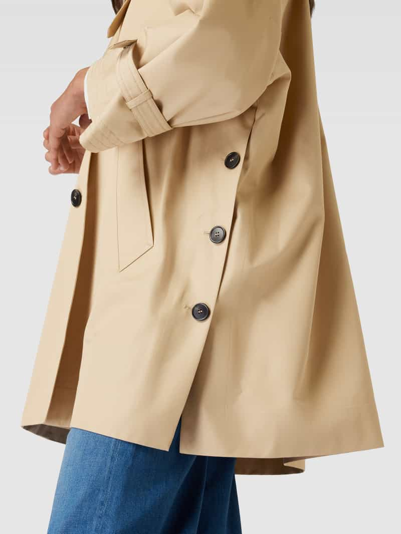 Weekend Max Mara Lange jas met platte kraag model 'ZELANTE'