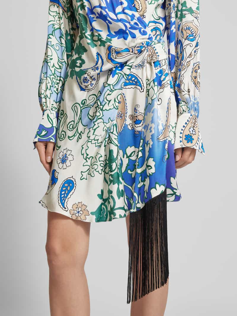 Marella Knielange jurk in wikkellook model 'BINA'