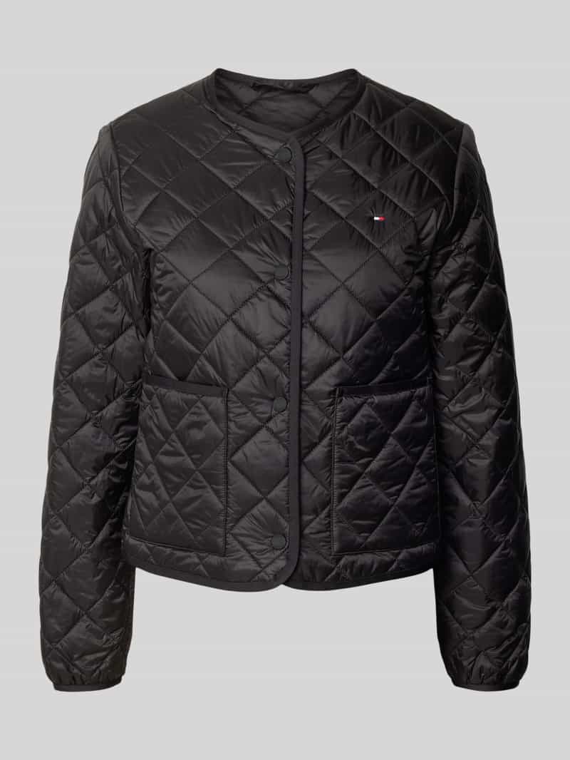 Tommy Hilfiger Regular fit gewatteerd jack met opgestikte steekzakken