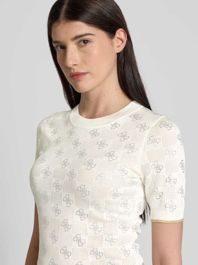 Guess T-shirt met ribboorden model 'ROSIE'