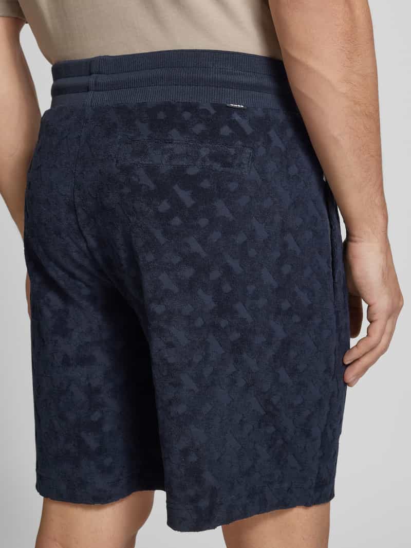 Boss Regular fit bermuda met structuurmotief model 'Lamson'