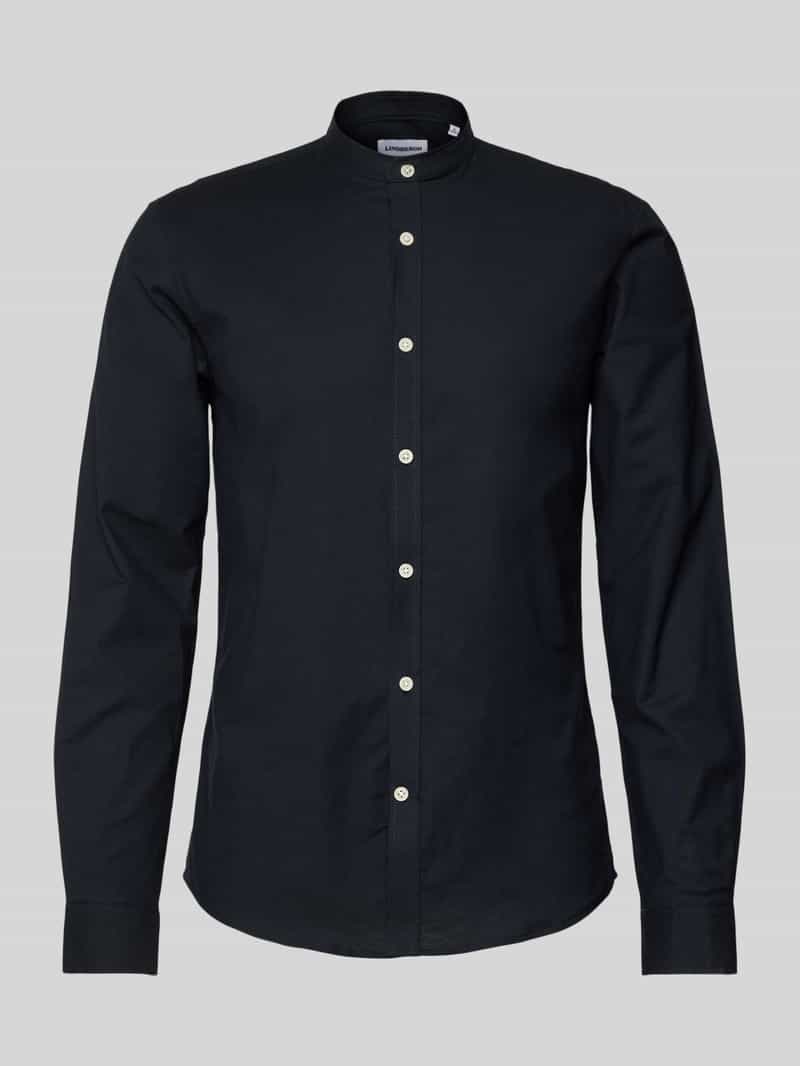 Slim fit vrijetijdsoverhemd met opstaande kraag