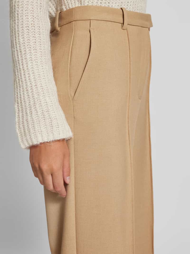 Tommy Hilfiger Straight leg stoffen broek met vaste persplooien