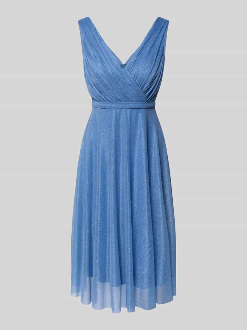 Jurk met glitter-mesh