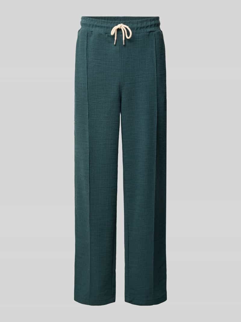 PEGADOR straight fit joggingbroek van katoenmix