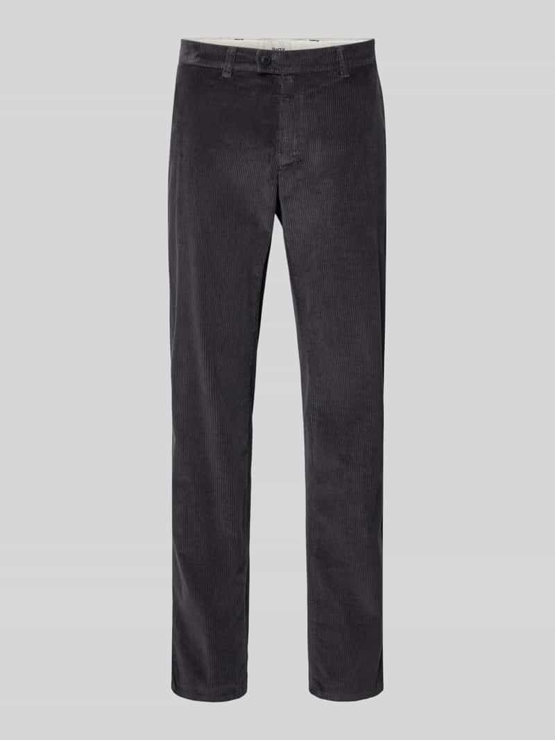 Brax Heren Chino  Style FABIO GREY, donkergrijs, maat 34/32