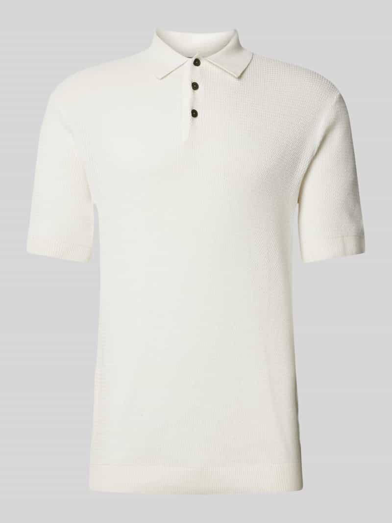 Jack & Jones Premium Regular fit poloshirt met structuurmotief model 'COOPER'