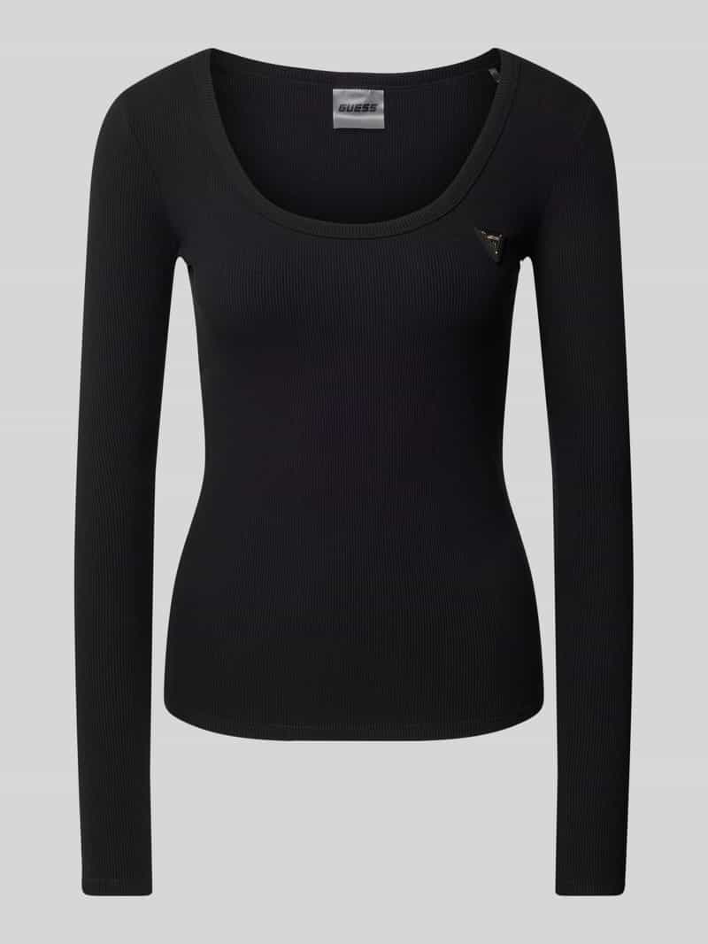 Guess Activewear Shirt met lange mouwen met labeldetail model 'COLETTE'