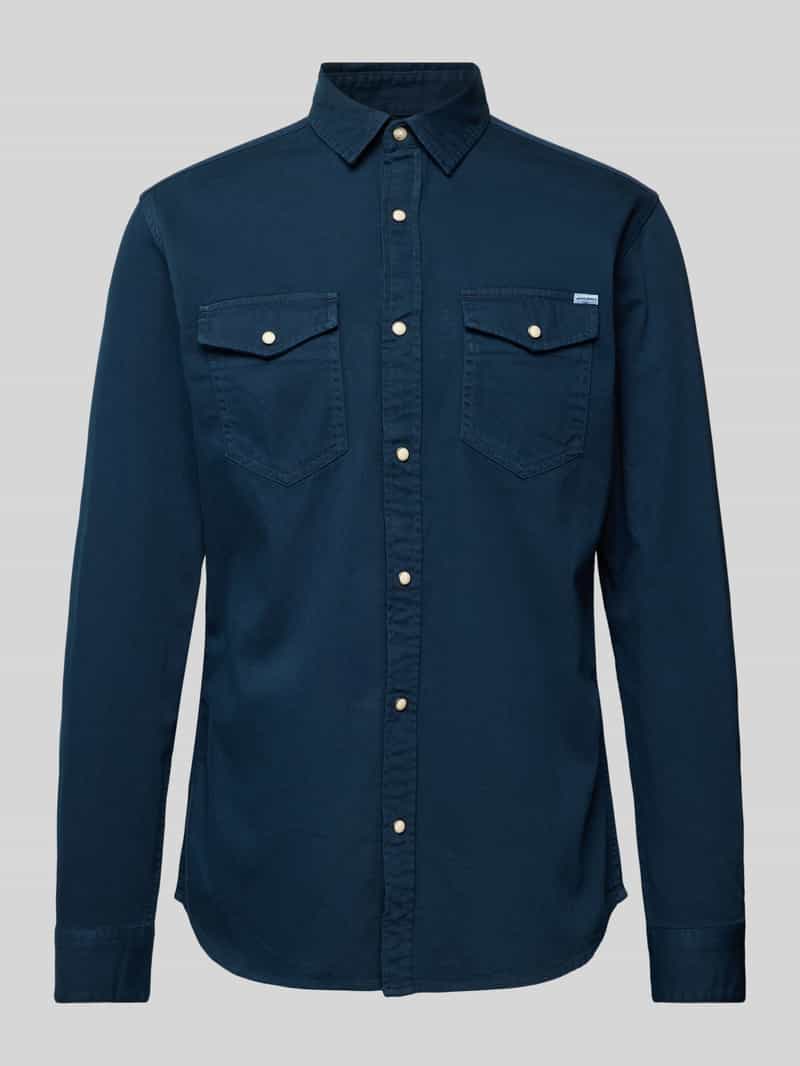 Slim fit vrijetijdsoverhemd met kentkraag, model 'ESHERIDAN''