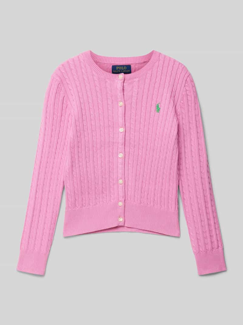 RALPH LAUREN TEENS Cardigan met logostitching