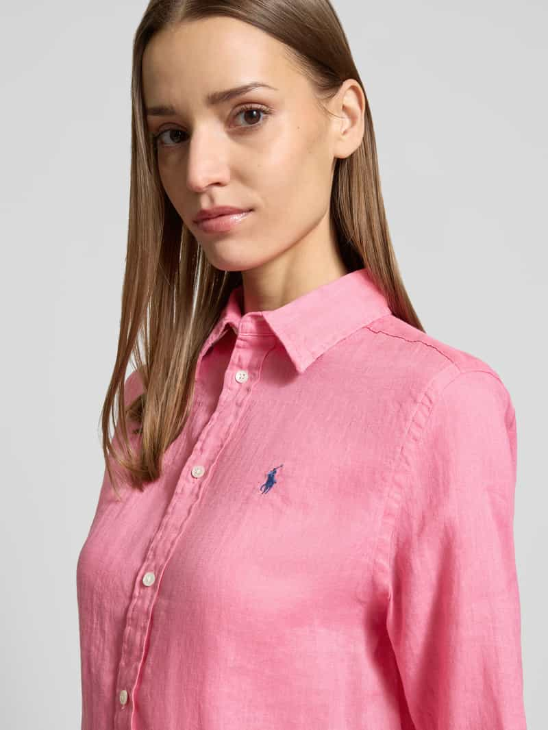 Polo Ralph Lauren Loose fit overhemdblouse van puur linnen met knoopsluiting