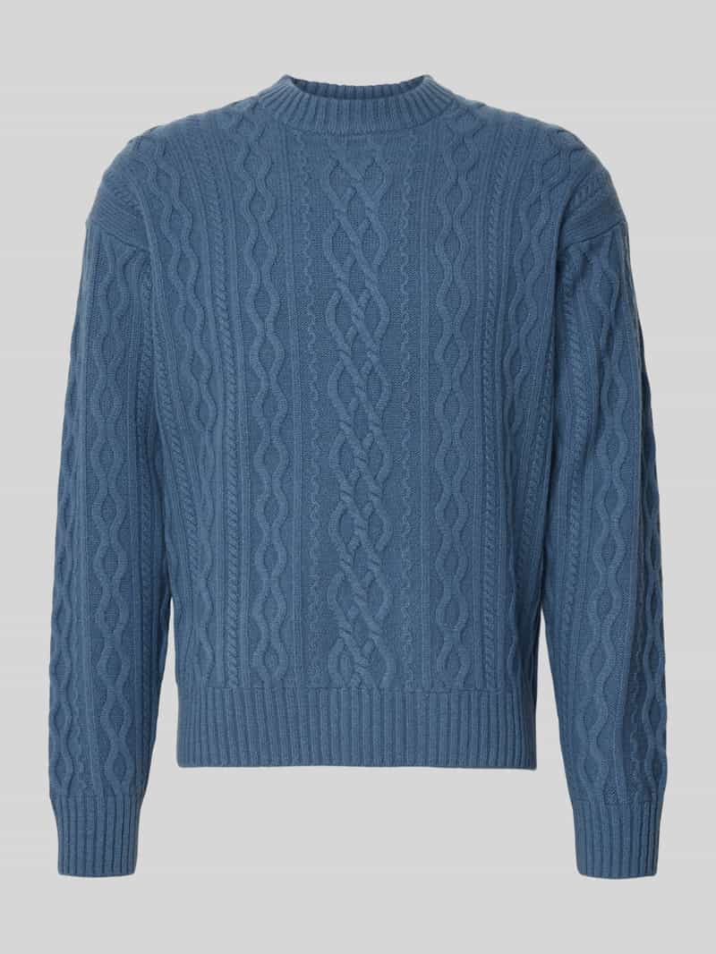 Boss Orange Regular fit gebreide pullover van pure scheerwol model 'KABLETO'