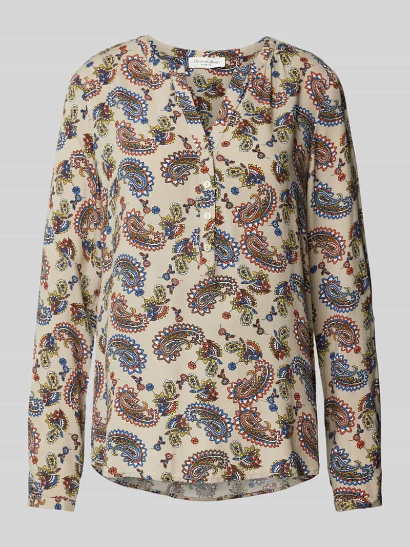 Christian Berg Woman Blouse van viscose met paisleymotief