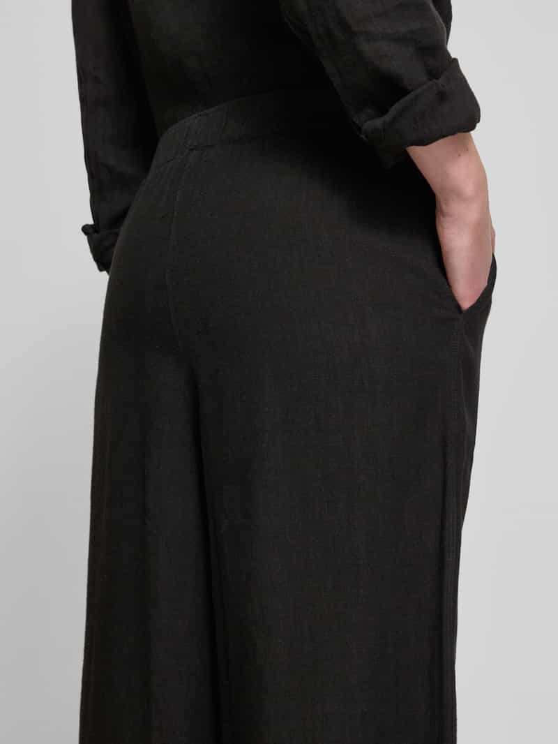 MOS MOSH Relaxed fit linnen broek met steekzakken model 'Emmi'