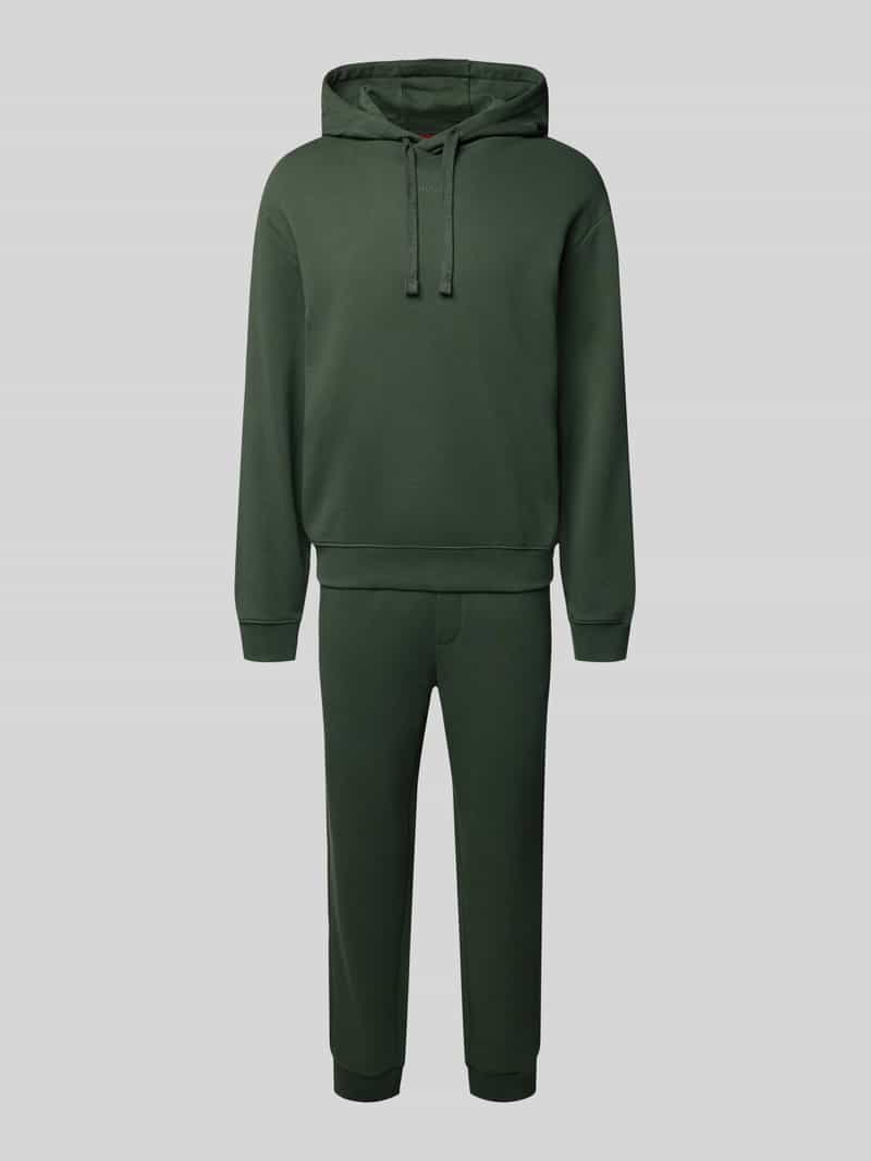 HUGO Hoodie met labelprint model 'Dayote'