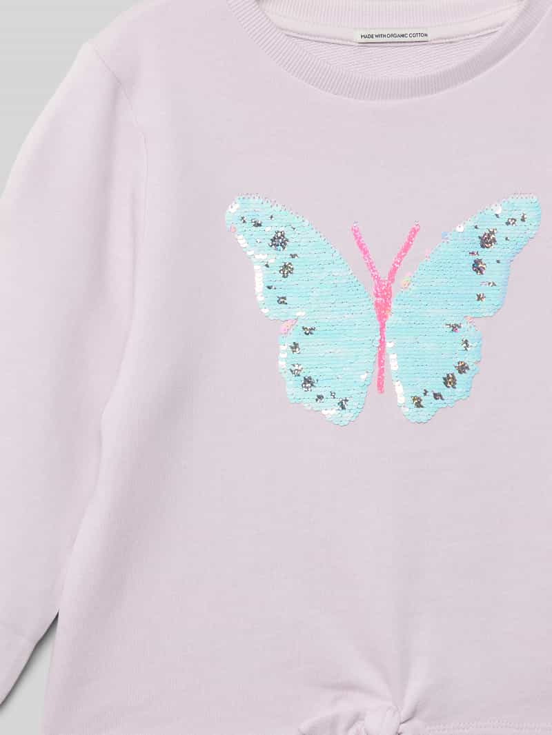 Tom Tailor Regular fit sweatshirt met interactief pailettenmotief