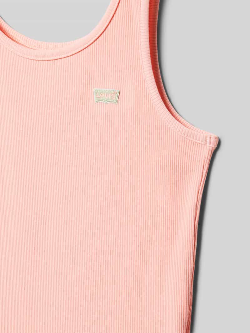 Levi s Kids Top met bandjes in riblook met labelstitching