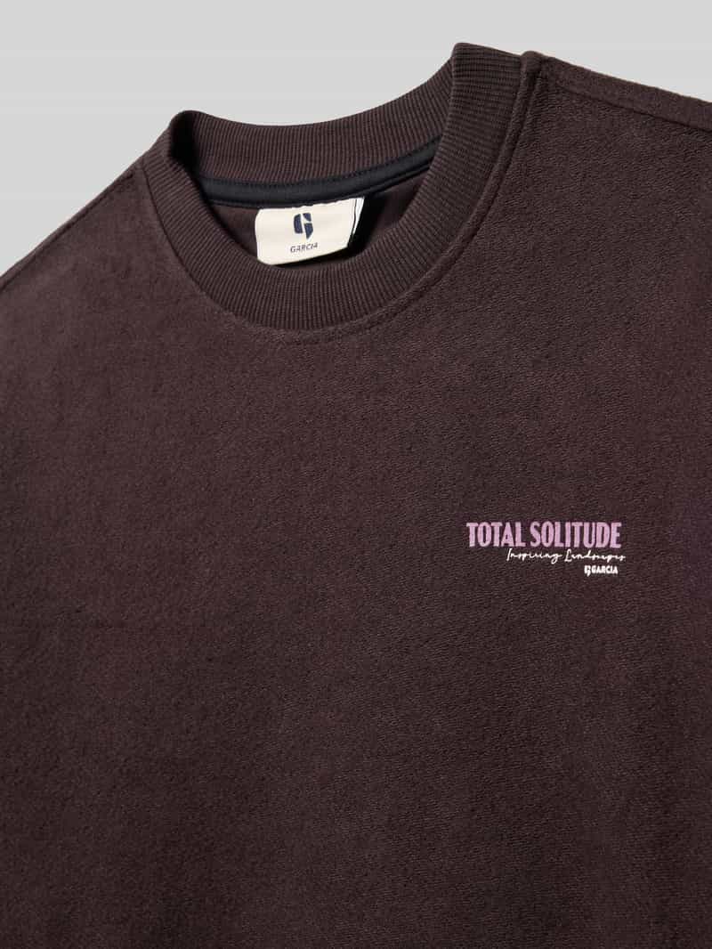 Garcia Sweatshirt met stitchings en ronde hals