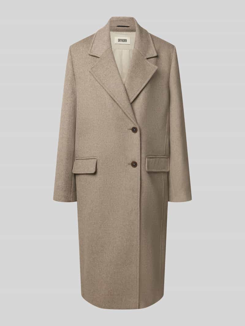 Drykorn Lange jas met klepzakken model 'WALDRON'
