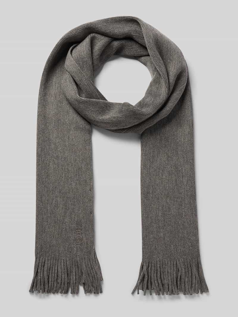 JOOP! Collection Sjaal van wolmix met franjes