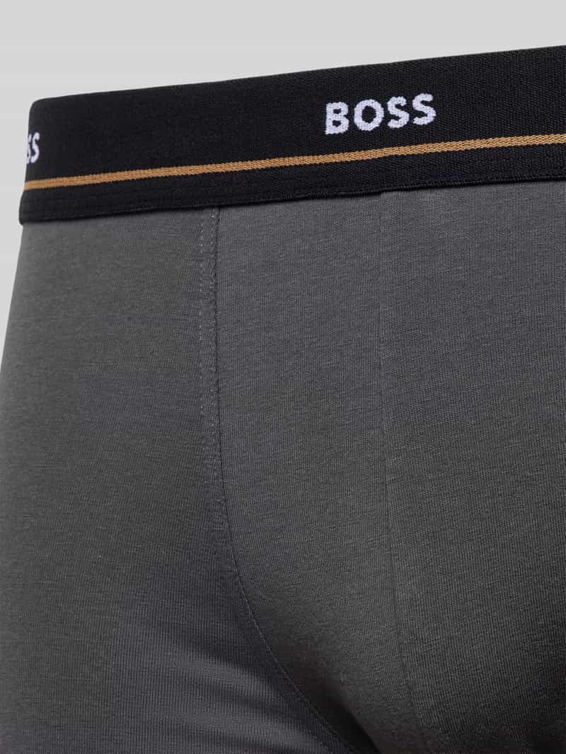 Boss Boxershort met elastische band met label in een set van 5 stuks