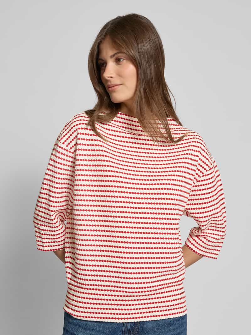 Zero T-shirt met viscose en 3 4-mouwen