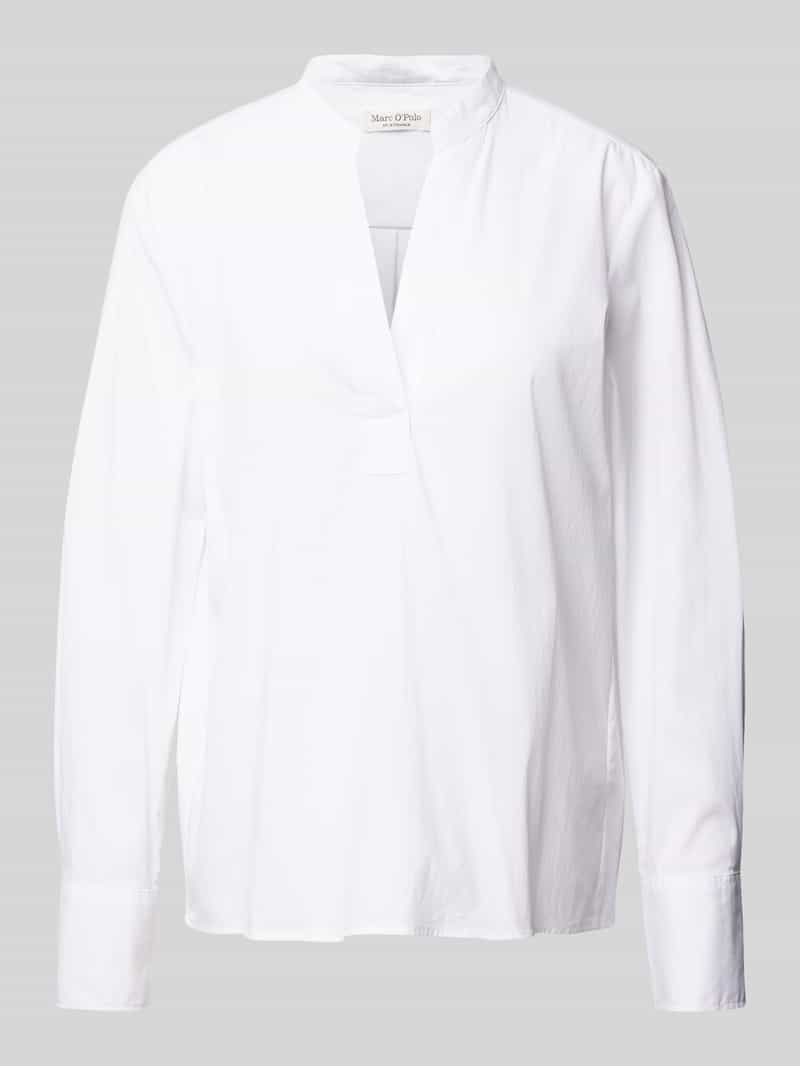 MARC O POLO Regular fit tuniekblouse van biologische katoenmix met brede 2-knoopsmanchetten