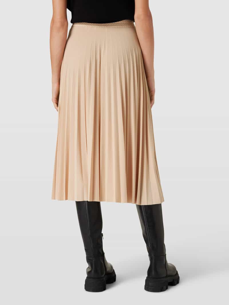 Knielange rok met plissévouwen Rich & Royal