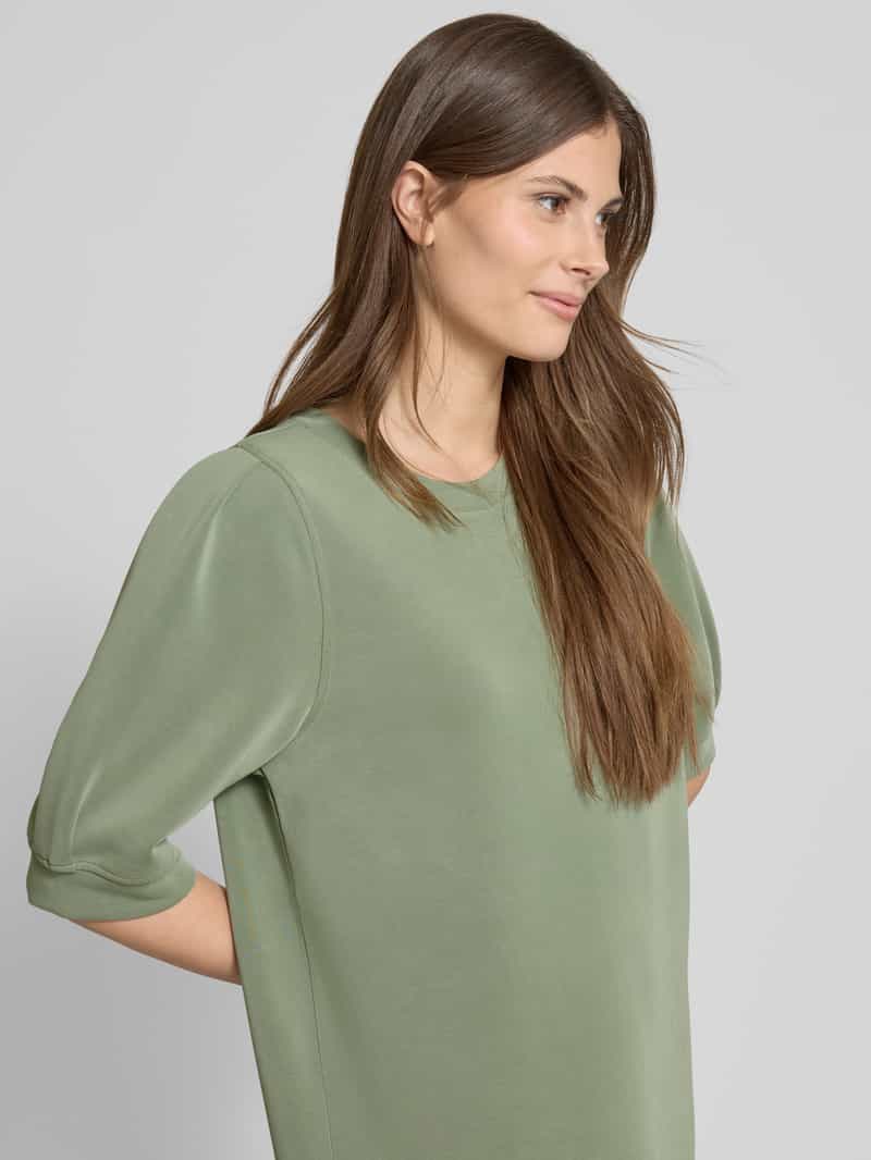 s.Oliver RED LABEL Regular fit scuba jurk met pofmouwen