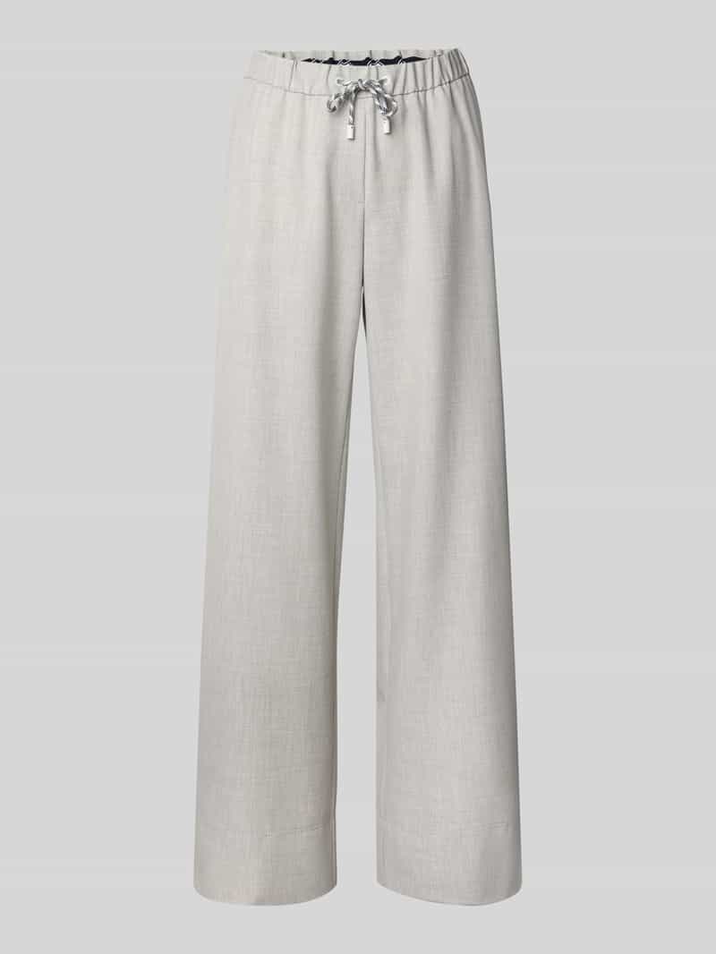 Marc Cain Stoffen broek met elastische band en tunnelkoord