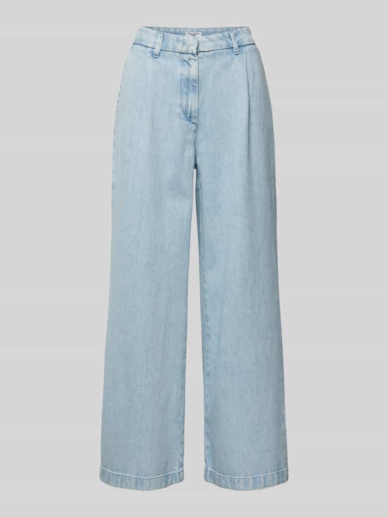 Marc O'Polo DENIM Wide leg jeans met bandplooien
