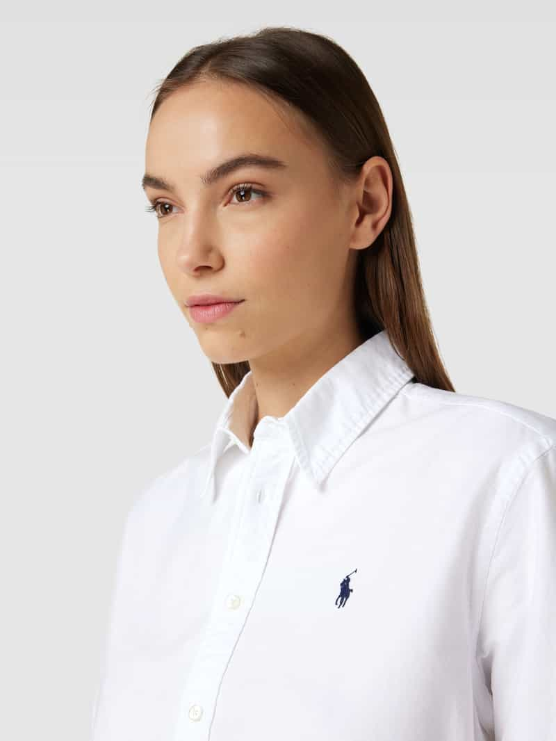 Polo Ralph Lauren Blousejurk met logostitching en knoopsluiting model 'CORY'